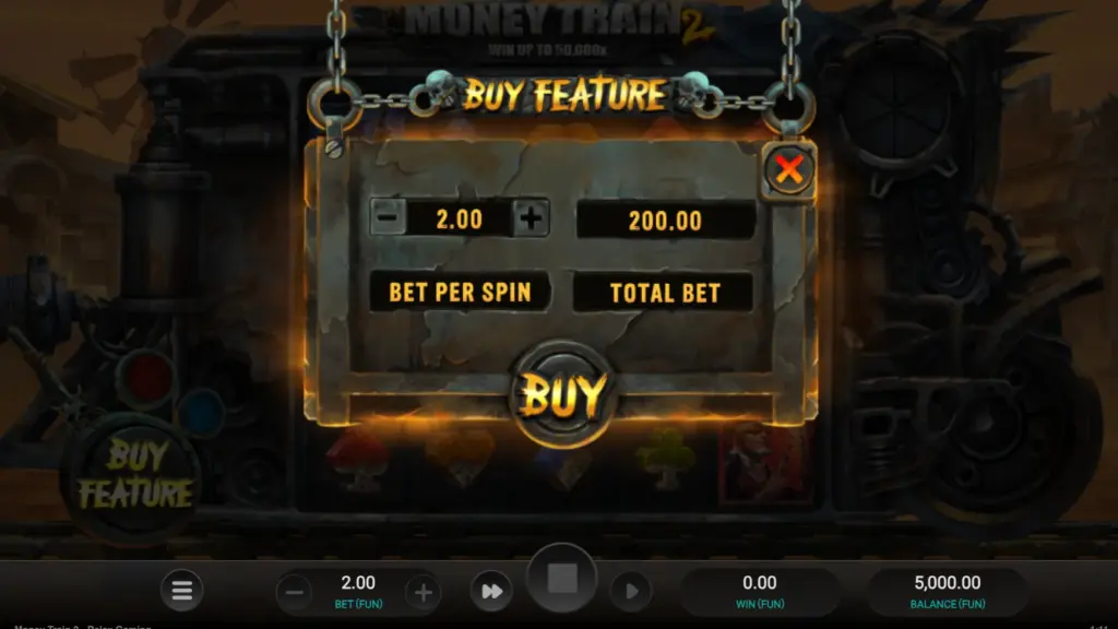 Money Train 2 free spins and reel expansion from 5 to 7 reels